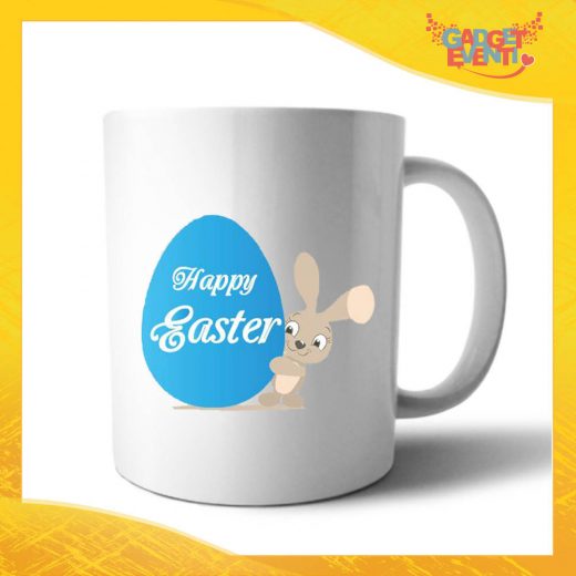 Tazza per la Colazione Maschietto "Happy Easter Uovo" Mug Idea Regalo Pasquale Pasqua Gadget Eventi
