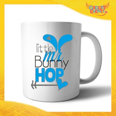 Tazza per la Colazione Maschietto "Little Bunny Hop" Mug Idea Regalo Pasquale Pasqua Gadget Eventi