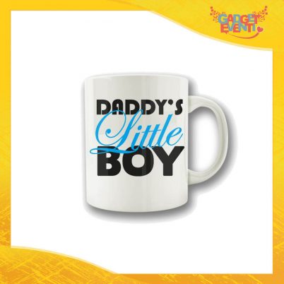 Tazza Maschietto "Daddy's Little Boy" Colazione Breakfast Mug Idea Regalo Festa del Papà Gadget Eventi