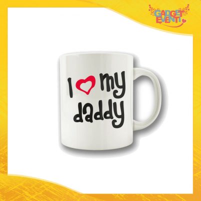 Tazza "Love My Daddy" Colazione Breakfast Mug Idea Regalo Festa del Papà Gadget Eventi