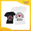 Maglietta, t-shirt idea regalo festa della mamma maschietto "Ama i suoi bimbi" - Gadget Eventi"