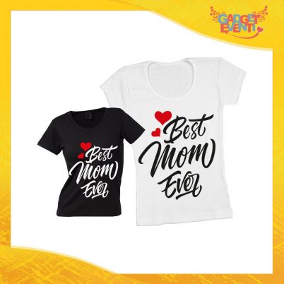 Maglietta, t-shirt idea regalo festa della mamma "Best Mom Ever" - Gadget Eventi