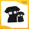 Coppia t-shirt nera bambino "Copia Incolla" madre figli idea regalo festa della mamma gadget eventi