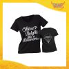 Coppia t-shirt nera bambino "Like a Diamond" madre figli idea regalo festa della mamma gadget eventi