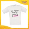 Maglietta Bambino Bambina "Mondo senza Mamma" Idea Regalo T-shirt Festa della Mamma Gadget Eventi