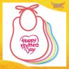 Bavetto Femminuccia "Mother's Day" Bavaglino Idea Regalo Festa della Mamma Gadget Eventi