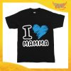 Maglietta Bambino Bambina "I Love Cuore" Idea Regalo T-shirt Festa della Mamma Gadget Eventi