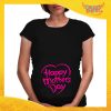 T-shirt Premaman Nera Femminuccia "Mother's Day" idea regalo festa della mamma gadget eventi