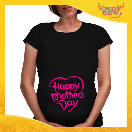 T-shirt Premaman Nera Femminuccia "Mother's Day" idea regalo festa della mamma gadget eventi