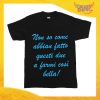 T-Shirt Nera Bimbo Maschietto "Mi hanno fatto così bello" Idea Regalo per Bimbi Bambini Gadget Eventi