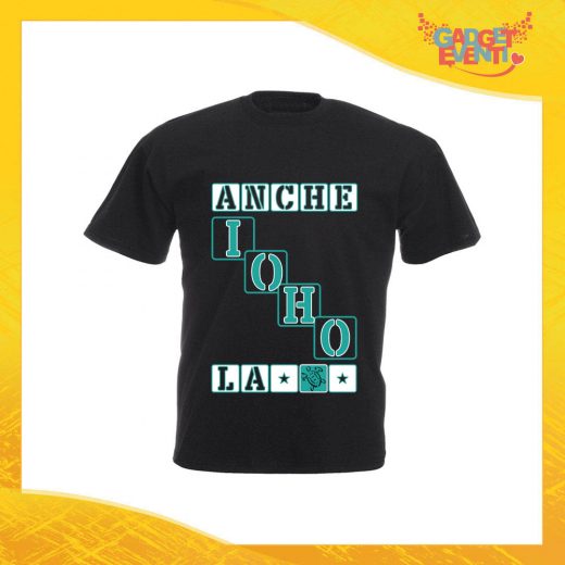 T-Shirt Uomo Nera "Anche io ho la Tartaruga" Maglia Maglietta per l'estate Grafiche Divertenti Gadget Eventi