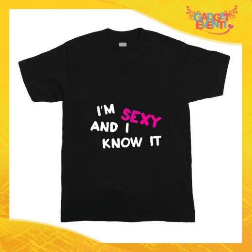 T-Shirt nera bimba femminuccia "I'm Sexy" Idea Regalo Gadget Eventi