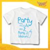 T-Shirt bianca bimbo maschietto "Party Nella Mia Culla" Idea Regalo Gadget Eventi