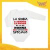 Body Manica Lunga Neonato Bodino Bimbo Personalizzato "Nonna è Speciale" Idea Regalo Festa dei Nonni Gadget Eventi