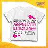 Maglietta Bianca Femminuccia Bimba "Mi hanno fatto così bella" Idea Regalo T-Shirt Gadget Eventi
