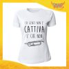 T-Shirt Donna Bianca "La gente non è cattiva" Maglia Maglietta Idea Regalo Divertente Gadget Eventi