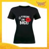 T-Shirt Donna Nera "Ci vorrebbe un bacio" Maglia Maglietta Idea Regalo Divertente Gadget Eventi