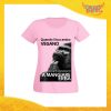 T-Shirt Donna Rosa "Amico Vegano" Maglia per l'estate Idea Regalo Maglietta Femminile Gadget Eventi