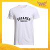 T-Shirt Uomo Bianca "Dreamer Forever" Maglia Maglietta Maschile Idea Regalo Divertente per un Ragazzo Gadget Eventi