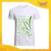 T-Shirt Uomo Bianca "I'm Not Vegan" Maglia per l'estate Idea Regalo Maglietta Maschile Gadget Eventi