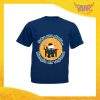T-Shirt Uomo Blu Navy "Mangia un Vegano" Maglia per l'estate Idea Regalo Maglietta Maschile Gadget Eventi