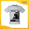 T-Shirt Uomo Grigia "Amico Vegano" Maglia per l'estate Idea Regalo Maglietta Maschile Gadget Eventi