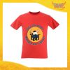 T-Shirt Uomo Rossa "Mangia un Vegano" Maglia per l'estate Idea Regalo Maglietta Maschile Gadget Eventi