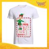 T-Shirt Uomo Natalizia Bianca "Elf Family" Maglietta per l'inverno Maglia Natalizia Idea Regalo Gadget Eventi