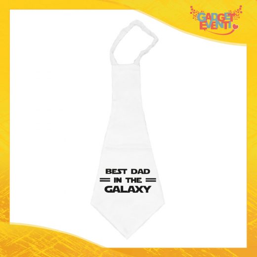 Maxi Cravatta Personalizzata "Best Dad Galaxy" Cravattone Originale Idea Regalo per la Festa del Papà Gadget Eventi