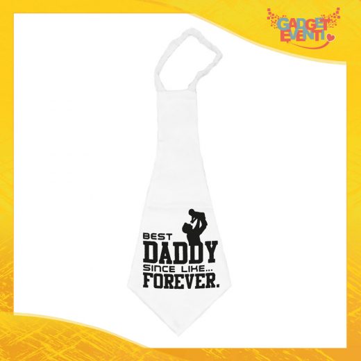 Maxi Cravatta Personalizzata "Best Daddy Forever" Cravattone Originale Idea Regalo per la Festa del Papà Gadget Eventi