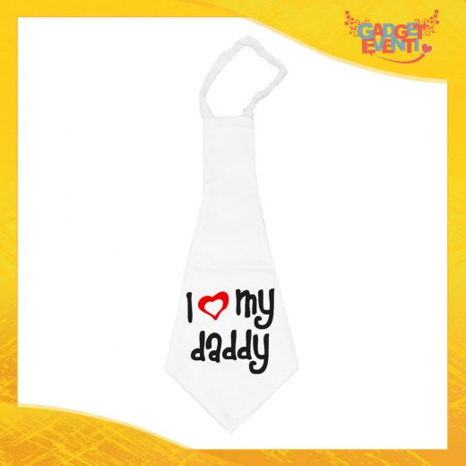 Maxi Cravatta Personalizzata "Love My Daddy" Cravattone Originale Idea Regalo per la Festa del Papà Gadget Eventi