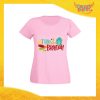 T-Shirt Donna per Compleanni Rosa "Time For Birthday" Maglietta Idea Regalo Maglia per Feste di Compleanno Gadget Eventi