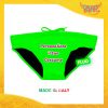 Costume da Uomo Verde Fluo Personalizzato Slip Maschile Articolo Estivo Linea Mare Gadget Eventi