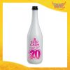 Bottiglia da Vino Personalizzata "Keep Calm Twenty" Grafica Fucsia Bottiglie per Compleanni Idea Regalo Originale per Feste di Compleanno Gadget Eventi
