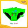 Costume da Uomo Verde Fluo "Is Calling" Slip Maschile Articolo Estivo per il Mare Gadget Eventi