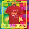 T-Shirt Uomo Rossa "I Love Capri" Maglietta Estiva della tua Città Idea regalo gadget Eventi