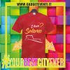 T-Shirt Uomo Rossa "I Love Salerno" Maglietta Estiva della tua Città Idea regalo gadget Eventi