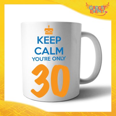Tazza Personalizzata "Keep Calm Thirty" Mug per Compleanni Regalo Tazze Originali per Feste di Compleanno Gadget Eventi
