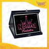 Targa Decorativa Nera "Nonna Fantastica" grafica rosa Idea Regalo Festa dei Nonni Gadget Eventi