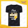 Maglietta Uomo Nera "Nonno Conosce tutto" grafica gialla Idea Regalo Nonno T-Shirt Festa dei Nonni Gadget Eventi