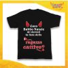 T-Shirt Bimbo Nera Maglietta "Lista delle Ragazze Cattive" grafica Nera Gadget Eventi