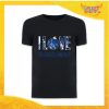 T-Shirt Uomo Natalizia Nera "I Love Christmas" grafica Blu Maglietta per l'inverno Maglia Natalizia Idea Regalo Gadget Eventi