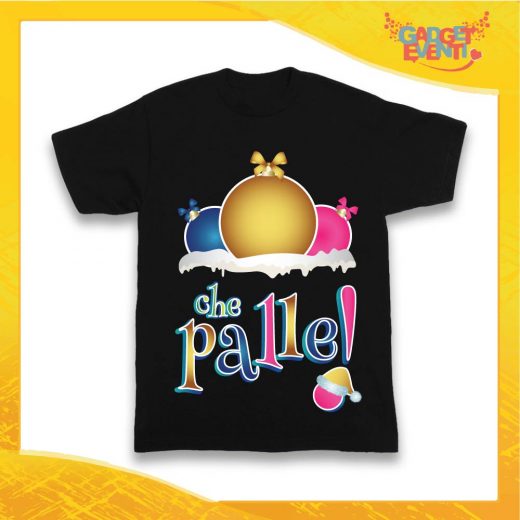 T-Shirt Bimbo Maglietta Nera "Che Palle" grafica Multicolore Gadget Eventi