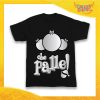 T-Shirt Bimbo Maglietta Nera "Che Palle" grafica Argento laminato Gadget Eventi
