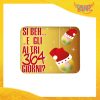 Mouse Pad Rettangolare Natalizio Grafica Oro "Gli Altri 364 Giorni?" tappetino pc ufficio idea regalo festa di Natale gadget eventi