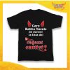 T-Shirt Bimba Nera Maglietta "Lista dei Ragazzi Cattivi" grafica Bianca Gadget Eventi