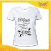 T-Shirt Donna Natalizia Bianca "Sono Stato Bravo Tutto l'Anno" grafica Nera Maglietta per l'inverno Maglia Natalizia Idea Regalo Gadget Eventi