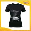T-Shirt Donna Natalizia Nera "Sono Stato Bravo Tutto l'Anno" grafica Argento Maglietta per l'inverno Maglia Natalizia Idea Regalo Gadget Eventi