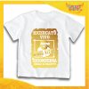 T-Shirt Bimbo Bianca Maglietta "Babbo Natale Ricercato" grafica Oro Gadget Eventi