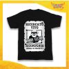 T-Shirt Bimbo Nera Maglietta "Babbo Natale Ricercato" grafica Argento Gadget Eventi